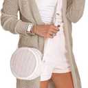 Misassy Womens Open Front Knit Sheer Cardigans Summer Boho Lightweight Long Sleeve Kimono Long Sweater (Large, X-light Khaki)