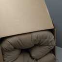 BLISSWALK Outdoor Chair Cushions,40"x20"x4",Low BackTufted Thick Outdoor Wicker Lawn Seat Cushion with Ties for Patio Furniture,Light Brown