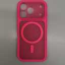 TOCOL for iPhone 17 Pro Case, Compatible with Magsafe Charger, Full Camera Protection, Translucent Matte Phone Case for 17 Pro 6.3 inch (Hot Pink)