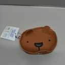 Bear-Shaped Dog Waste Bag Dispenser, Brown Leather, Portable Pet Poop Bag Holder,poop bag holders for leashes, 2 Pack