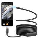 Anykit Type-C Endoscope Camera with 8 Adjustable LED Lights, Borescope with Semi-Rigid Snake Camera, IP67 Waterproof Plumbing Inspection Scope for Phone & Tablet (9.8ft)