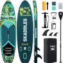 10’6’’ Inflatable Stand Up Paddle Board (SUP) for Adults and Youth with Non-Slip Deck – Complete Accessories Kit, for Fishing, Yoga, Fitness & Family Fun