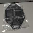 Silicone Air Fryer Liners 2 Pack, Reusable Compatible for Ninja Foodi DZ201, DZ401, DZ550, DZ302, COSORI 9QT, Chefman, Instant, and 6-in-1 8-10QT Dual Baskets (Black)