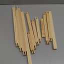Hotop 6 Sets Stretcher Bars for Needlework 6 Sizes Wooden Canvas Stretcher Bars for Needlepoint Embroidery Stitch Frame Set Bundle with Crafts