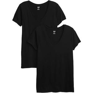 GAP Women's 2-Pack Favorite V-Neck Tee T-Shirt -L
