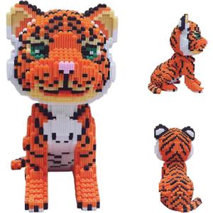 Creator Tiger Building Set, Tiger Micro Building Blocks for Boys Age 8-12,Cat Mini Blocks Sets for Kids,Boys & Girls 8 Plus Years Old6488 Pieces