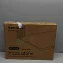 Pizza Stone for Oven and Grill, 15x12 Inch Cordierite Baking Stone with 4 Built-in Handles, 8.2lbs Heavy Duty Thermal Shock Resistant for Crispy Crust Pizza Bread Cookies BBQ