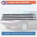 ZONFANT 4 Pcs Black Car Outer Door Window Moulding Trim Weatherstrip Seal Belt Compatible with 2009-2013 Corolla, Replace#75710-02210 75720-02210 75730-02190 75740-02190