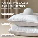 MIULEE 20x20 Pillow Inserts, Pack of 2 Down Feather Premium Throw Pillows with Cotton Fabric for Bed Couch Living Room Sofa