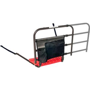 Stander EZ Adjust Bed Rail, Adjustable Senior Bedrail and Safety Assist Railing for Elderly Adults with Organizer Pouch, ASTM Safety Approved Guard-Rail, Black