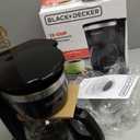 BLACK+DECKER 12-Cup Digital Coffee Maker, Programmable, Washable Basket Filter, Sneak-A-Cup, Auto Brew, Water Window, Keep Hot Plate, Black