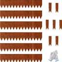 20ft.Cor-Ten Weathering Steel Landscape Edging(6 Pack)-8"x40"- Pre-Rusted Garden Edging with 7 Clips & Gloves - Durable,Flexible, Easy-to-Install for Landscaping,Tree Rings,Lawn & Garden