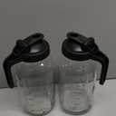 Mason Jar Pitcher Set of 2-64oz (2 Quart) Airtight & Leakproof Glass Pitcher with Lid, Perfect for Storing Breastmilk, Cold Brew, Sun Tea, with Easy-Pour Spout Lid