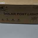 EXCMARK 4x4 Solar Post Cap Lights, 8 Pack Fence Deck Post Lights Outdoor Solar Powered Waterproof with Two Light Modes Warm&Cool White for Garden Patio Decor. (Classic White, 8)
