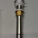 Bathroom Sink Drain,Drain Stopper Bathroom Sink with Overflow,Pop Up Drain Assembly with Detachable Strainer Basket,Built-in Anti-Clogging Strainer,Stainless Steel Brushed Nickel