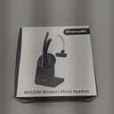 Bluetooth Headset, Wireless Headset with Microphone for PC, V5.2 Computer Headset with Noise Cancelling Mic, USB Dongle, Charging Base & Mute Button for Work, Cell Phones, Computer (Black)