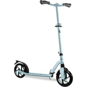 LaScoota Kick Scooter for Kids Ages 6+, Teens & Adults, Large 8" Sturdy Urethane Wheels. Adjustable Handlebar, Lightweight, Foldable, 220lbs Max Load