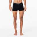 Lacoste mens Cotton Stretch Tricolor Waistband Trunks, 3-pack (Black, M)