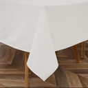 Majestic Giftware PVC Faux Leather Rectangle Tablecloths | (TCE37-54144) White Waterproof & Spill Proof Dining Table Cover | Decorative Washable Tablecloth for Home, Kitchen, Party (54X144)