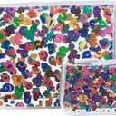 Lingtoolator r Zipper Insert (Set of 2) Travel Organizer Storage Pop In Bogg Bag (Rainbow Leopard)