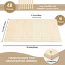 Kigley 6 Pcs Wood Pegboard Drawer Organizer with 48 Pegs Wood Peg Board System Peg Drawer Organizers for Kitchen Dishes Plate Pegboard Food Containers (17x5.91,Wood)
