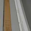 Allesin Zen No Drill No Tools Cordless Roman Shades for Windows, Blackout Thermal Insulated Room Darkening Window Blinds, Linen Fabric, Fits Bedroom, 35" W x 48" H, Grayish White