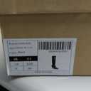 GENSHUO Knee High Boots Women Pointed Toe 2.3 Inches Kitten Heel Tall Boots Classic Fashionable Long Boots with Side Zipper (Black)