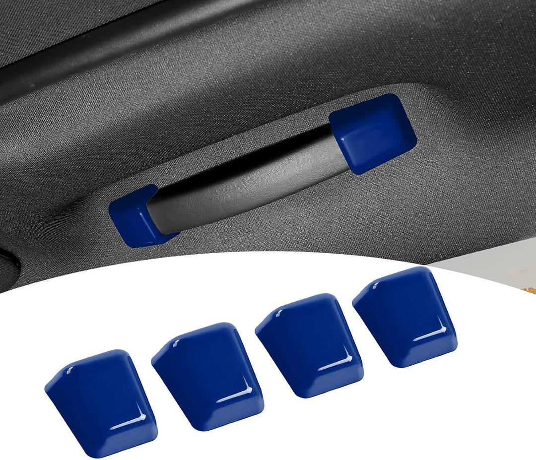 for Challenger Roof Handle Trim Cover Fit for Dodge Challenger 2010-2023 Blue Interior Accessories 4pcs