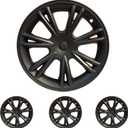 19 Inch Wheel Covers for Tesla Model Y Accessories 2020-2024 Matte Black ABS Material Hubcaps Replacement for Tesla Model Y 4PCSSport Style
