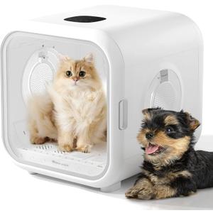 HomeRunPet Automatic Cat Dryer, 40dB Ultra Quiet Pet Dryer Box (Drybo Plus)
Vet-Trusted Safety Design, Patented Fresh Air System, Smart Temperature Control, 360° Even Drying for Cats & Small Dogs, 50L
