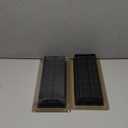 Floor Register 4x10, Adjustable Floor Vent Covers for Home Floor, Wall, Heavy Duty Walkable Steel Floor Vents, Rust-Proof Register Vent Cover, Air Vents 2 Pack Value Set, Brown