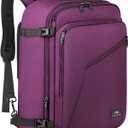 MATEIN Travel Backpack for Women, Expandable Flight Approved Carry on Backpack, Water Resistant Lightweight Suitcase, Large Business Weekender Daypack, Gift for Traveler, Purple