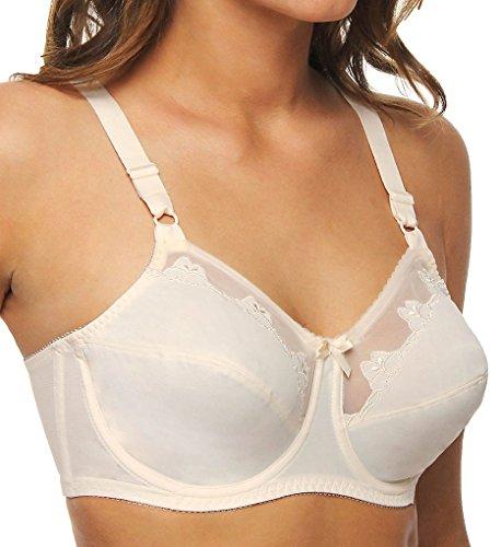Bali Women's Flower Underwire Bra, Light Beige, 36C