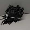 TKSBAG 50 PCS Small White Black Gift Bags with Handles, 6.43.15.1 Inch Thank You Bags with Bow Ribbon for Baby Shower, Bridal Shower, Wedding, Party Favors, Valentine