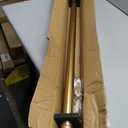 Heavy Duty Non- Adjustable 36 In/3Ft Curtain Rods for Windows, Brushed Gold