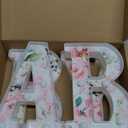 Realspring Woodland Greenery Centerpieces Baby Marquee Light up Sign Letters 8.15'' Baby Shower Letter Battery Operated Gender Reveal Birthday Party Decor for Home Table (Pink)