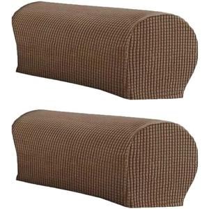 LINGXIYA Set of 2 Sofa Armrest Cover, Soft Stretch Arm Cover for Recliners Sofas Chairs,Couch Furniture Armrest Protector Covers