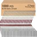21 Degree Framing Nails 2" x .113" for 20-22 Degree Framing Nailer, 21° - 0.113" x 2"