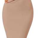 MEROKEETY Women's Winter Off Shoulder Bodycon Sweater Dress 2026 Spring Formal Long Sleeve Elegant Club Party Midi Dresses (Medium, Khaki)