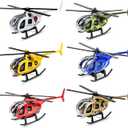 Diecast Helicopter Toy 6 Pack, Model Plane Mini Helicopters for Kids 3 4 5 6 7 Years Old, Military Airplane Toys Planes for Boys Toddlers Birthday Gifts & Party Favors