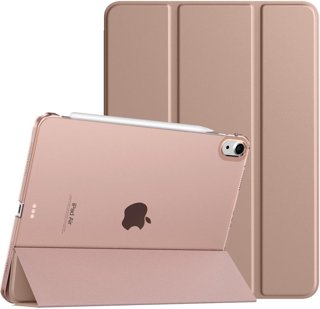 TiMOVO for iPad Air 11 Inch Case (M3/M2-2025/2024), iPad Air 5th Generation 2022/4th Gen 2020 10.9 Inch, Slim Hard Translucent Back Cover, Support Auto Wake/Sleep, Milky Coffee