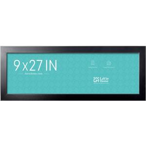 LaVie Home 9x27 Picture Frame Black, Panoramic Picture Frame for Wall Decoration, Classic Black Minimalist Style Suitable for Decorating Houses, Offices, Hotels1 Pack