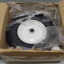 4.80/4.00-8 Flat Free Tire and Wheel- 16" Flat-Free Solid Wheelbarrow Tires with 5/8" & 3/4" Bearings, 3"-7" Centered Hub by Cenipar Universal Fit for Wheelbarrow,Hand Truck,Garden Trailer,Trolley (white)