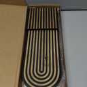 SOMTO 2Pcs Black Wall Hanging Candle Sconces - Wall Mounted Wood Rainbow Boho Wall Shelves Candle Holders for Living Room Bathroom Bedroom Classroom Office Nursery Wall Decor