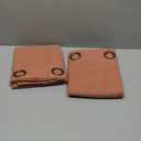 YoungsTex Rust Terracotta Linen Curtains 63 Inch Length for Living Room, Burnt Orange Light Filtering Drapes with Bronze Grommet Privacy for Bedroom, 52 x 63 Inch, 2 Panels