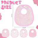 4 Piece Drooling Bibs for Baby Boys Girls,Soft Triple Layer Cotton Muslin, Adjustable Newborn Bibs for Drooling