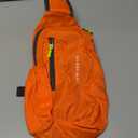 Small Sling Bag For Men Women Crossbody Man Purse Chest Bag Packable Orange