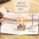 2 x Romantic Fathers Day Card Gifts for Husband, Father's Day Card Gifts from Wife, Funny Personalized Father's Day Decorations