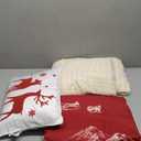 Bedsure Christmas Duvet Cover King - Red Forest Christmas Bedding Set, 5-Piece Includes 1 Duvet Cover, 2 Pillow Shams, 1 Throw Blanket and 1 Decorative Pillow (King, Red Forest) (08 - Red Forest (No Comforter))