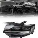 Dasbecan Full LED Headlight Assembly Compatible with 2021 2022 2023 2024 Cadillac Escalade Headlamp Left Driver Side Replace 84950142 GM2502527 (Luxury/Premium luxury platinum)